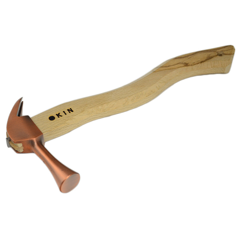 Marukin Kariwaku Hammer, Copper, Smooth Face, Small Head, Square Wave-Curve, 350mm