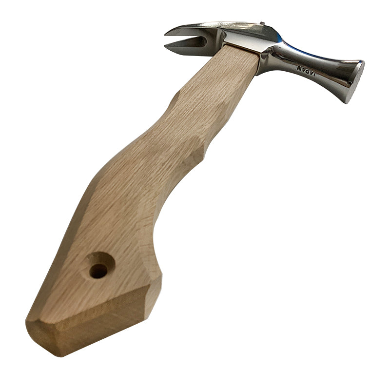 Marukin Kariwaku Hammer, Mirror, Milled Face, Small Head, Square Wave-Curve, 250mm Short