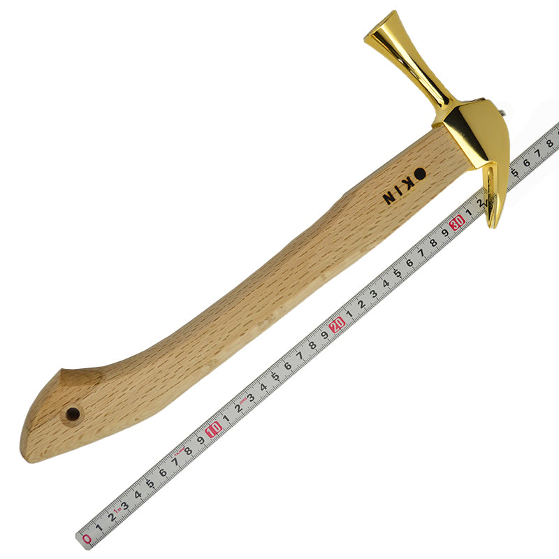 Marukin Kariwaku Hammer, Gold, Milled Face, Small Head, Straight, 350mm