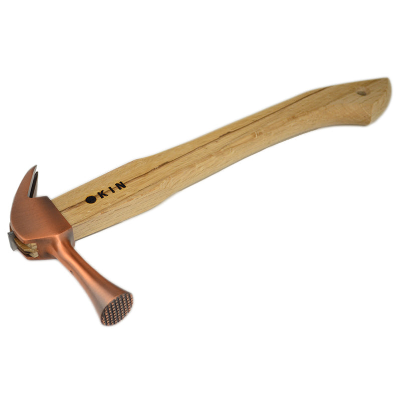 Marukin Kariwaku Hammer, Copper, Milled Face, Small Head, Straight, 350mm