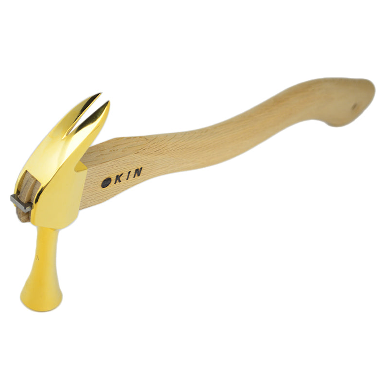 Marukin Kariwaku Hammer, Gold, Smooth Face, Small Head, Wave-Curve, 350mm