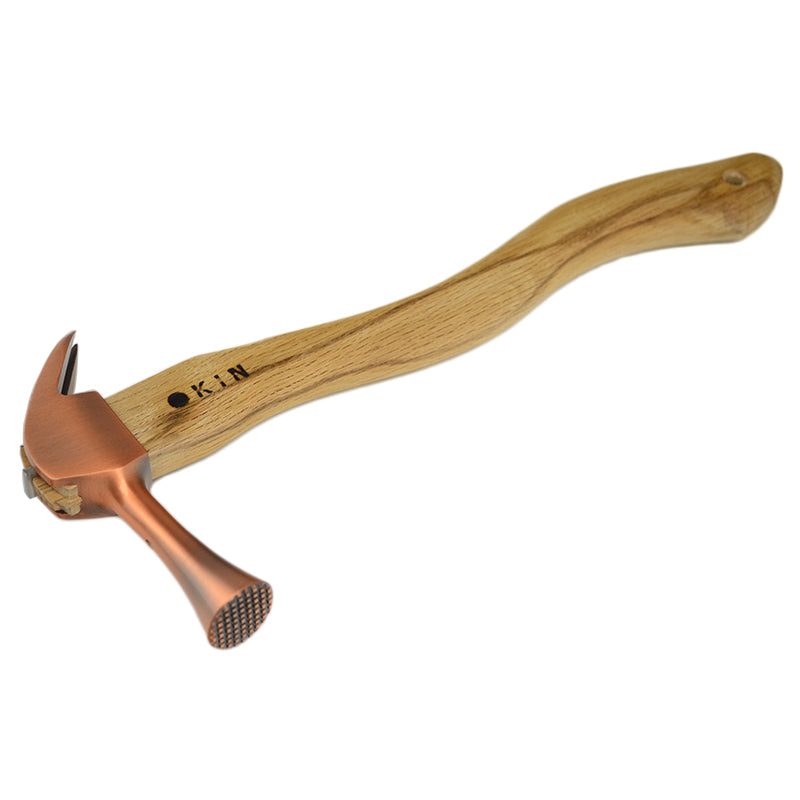 Marukin Kariwaku Hammer, Copper, Milled Face, Small Head, Wave-Curve, 350mm