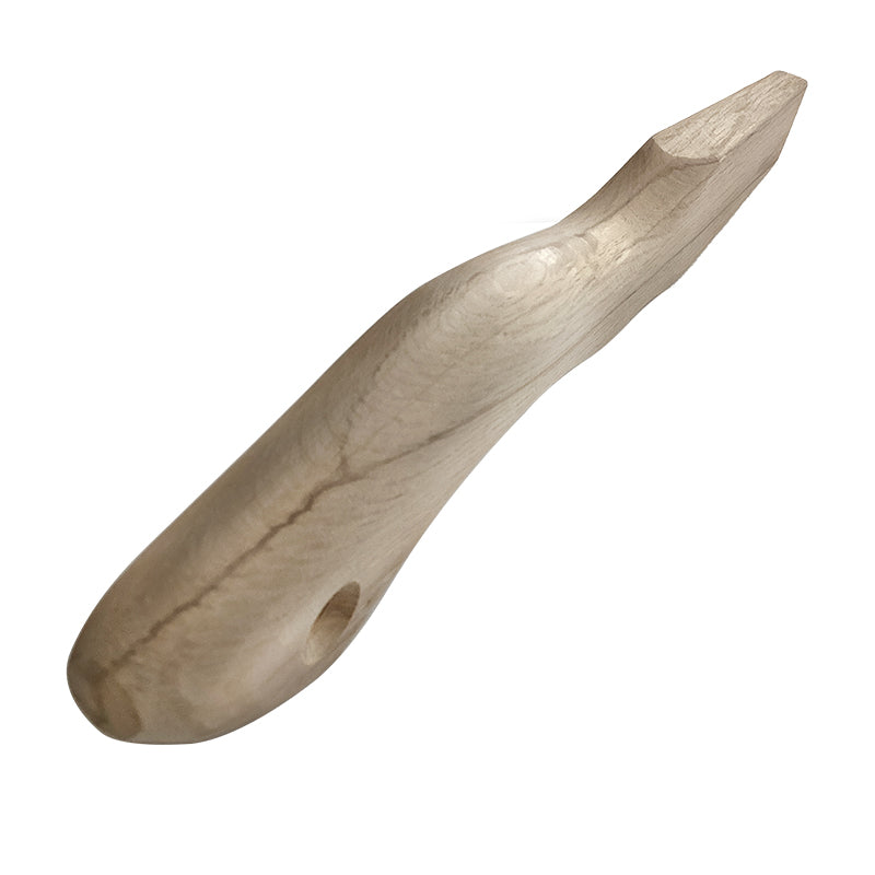 Marukin Oak Gennou Handle, Wave-Curve, 250mm Short, Eye 10x24mm