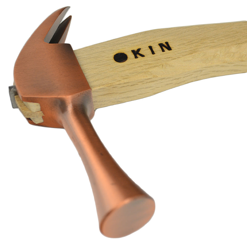 Marukin Kariwaku Hammer, Copper, Smooth Face, Small Head, Square Wave-Curve, 350mm