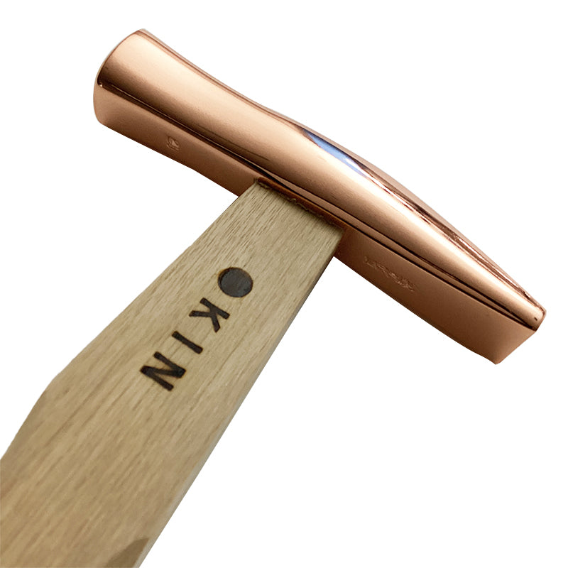 Marukin Sheet Metal Hammer, Stainless Burikiya 21mm, Wave-Curve, Bronze, 250mm Short