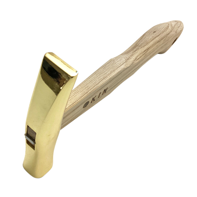 Marukin Sheet Metal Hammer, Stainless Burikiya 21mm, Wave-Curve, Gold, 250mm Short