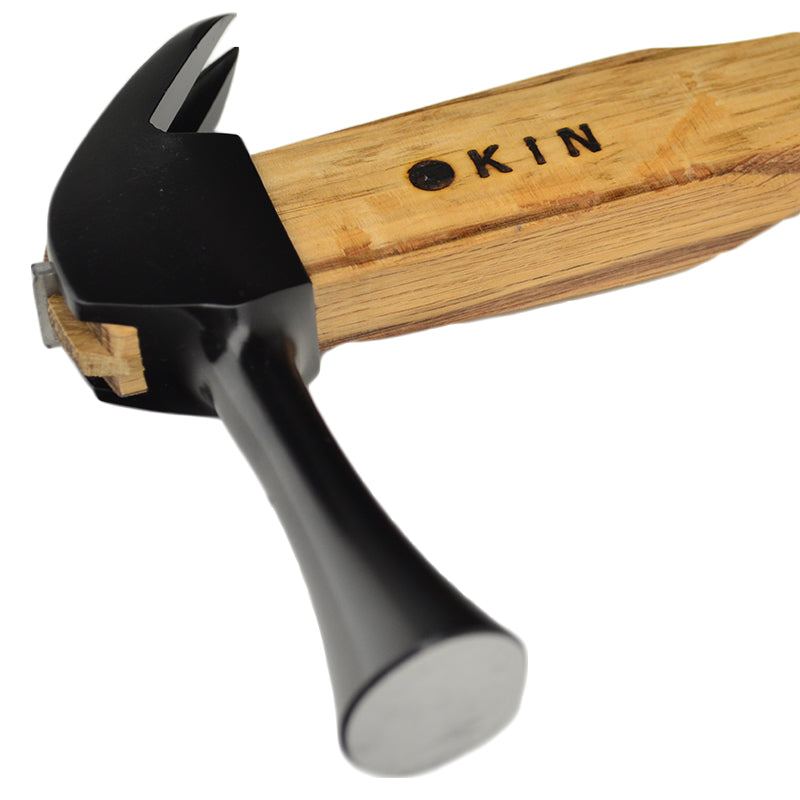 Marukin Kariwaku Hammer, Black, Smooth Face, Small Head, Straight, 350mm