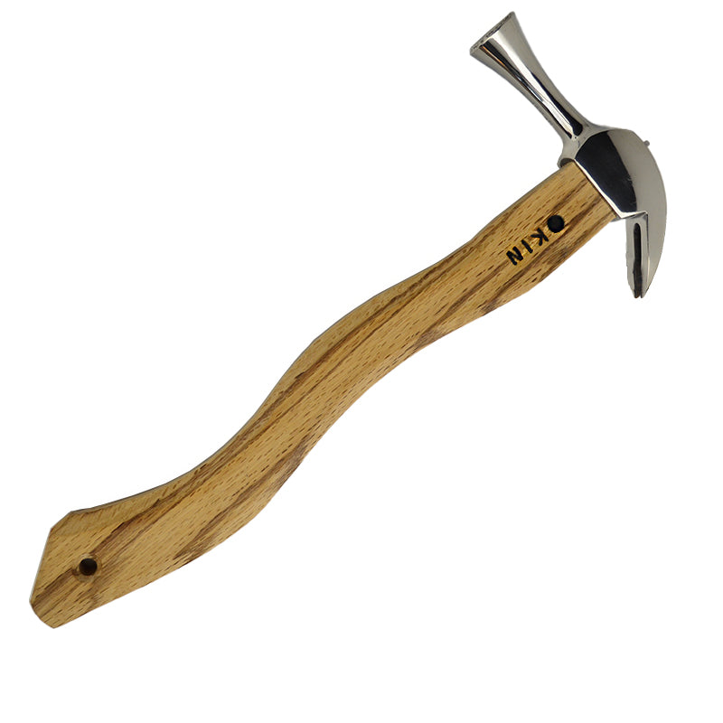 Marukin Kariwaku Hammer, Silver, Milled Face, Small Head, Square Wave-Curve, 350mm