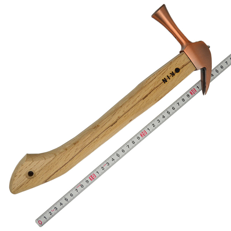 Marukin Kariwaku Hammer, Copper, Milled Face, Small Head, Straight, 350mm