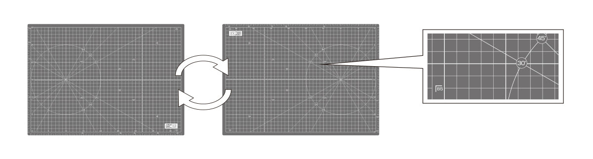 Olfa Foldable Cutting Mat A3 Navy 223BNV