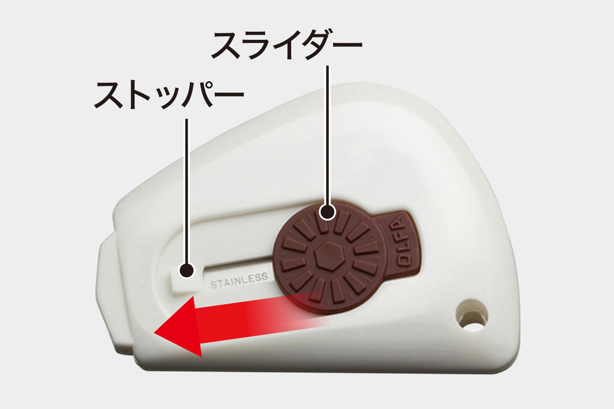 Olfa Magne Touch C White Safety Cutter (Kitchen Use) 95STN