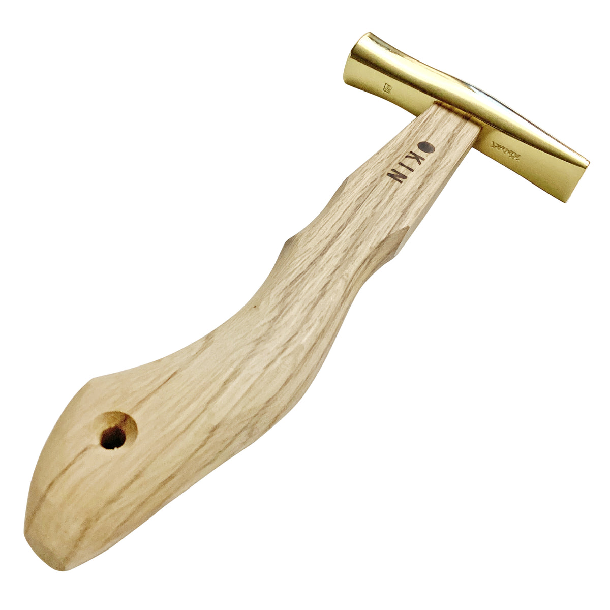 Marukin Sheet Metal Hammer, Stainless Burikiya 21mm, Wave-Curve, Gold, 250mm Short