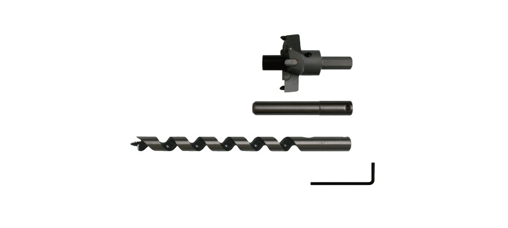 Star-M T.C.T. P-Type Counterbore Bit - Full Set: Pipe x Cutter + Guide + Drill 15X55 28P-S1555