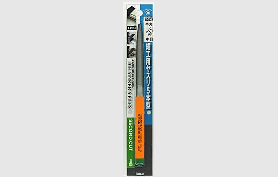 Tsubosan Needle File Half Round Medium 215 mm K052