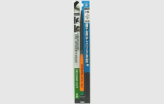 Tsubosan Needle File Triangular Medium 215 mm K055