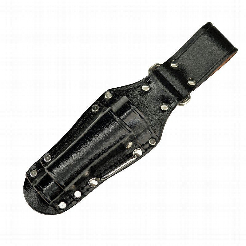 Marukin Black Leather Tool Holder, 2 Slots (Inner 40x25mm / Outer 30x10mm) TK-02
