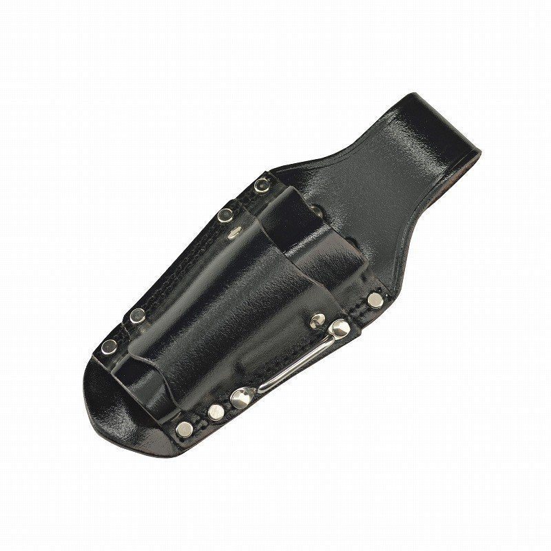 Marukin Black Leather Tool Holder, 2 Slots (Inner 50x25mm / Outer 30x10mm) TK-17