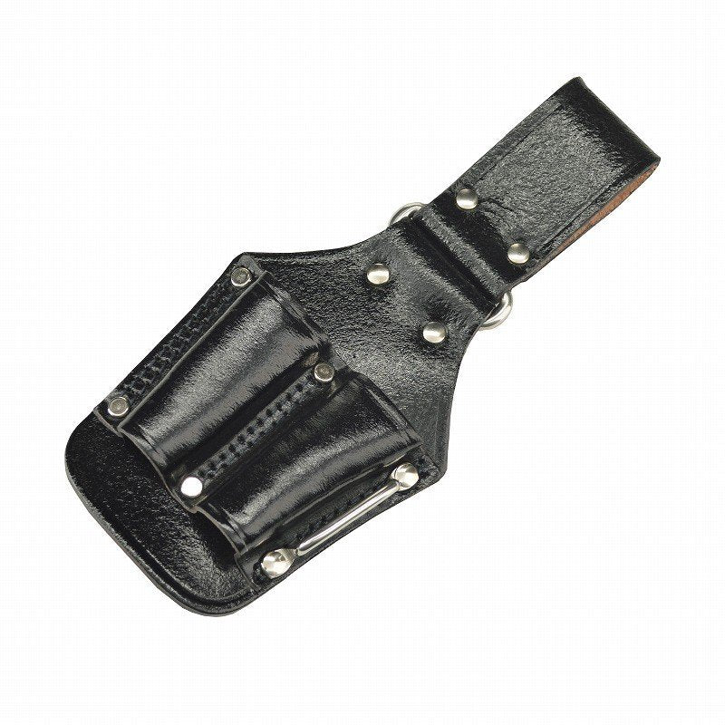 Marukin Black Leather Tool Holder, 2 Slots (L/R 30x15mm) TK-19