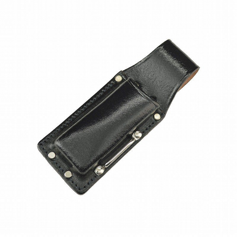 Marukin Black Leather Tool Holder, 1 Slot (45x20mm), H210mm Depth 110mm, Eye Strap TK-26