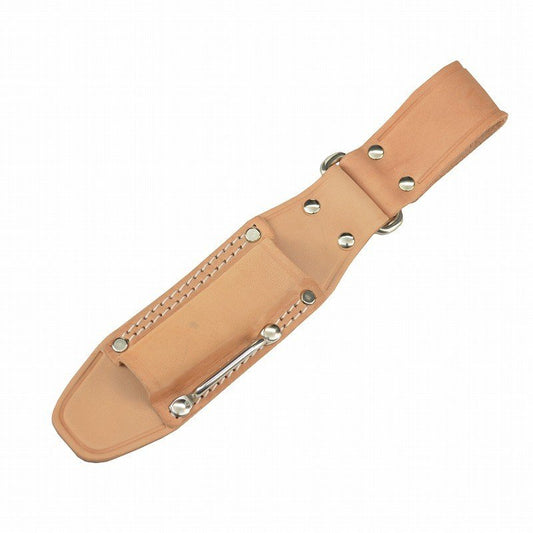 Marukin Natural Leather Tool Holder, 1 Slot (20x20mm), H300mm Depth 95mm, Eye Strap TK-12-1