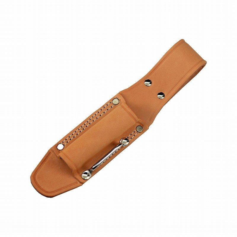 Marukin Natural Leather Tool Holder, 1 Slot (20x20mm), H260mm Depth 95mm, Eye Strap TK-23-1