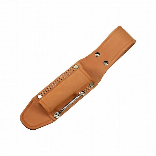 Marukin Natural Leather Tool Holder, 1 Slot (20x20mm), H260mm Depth 95mm, Eye Strap TK-23-1