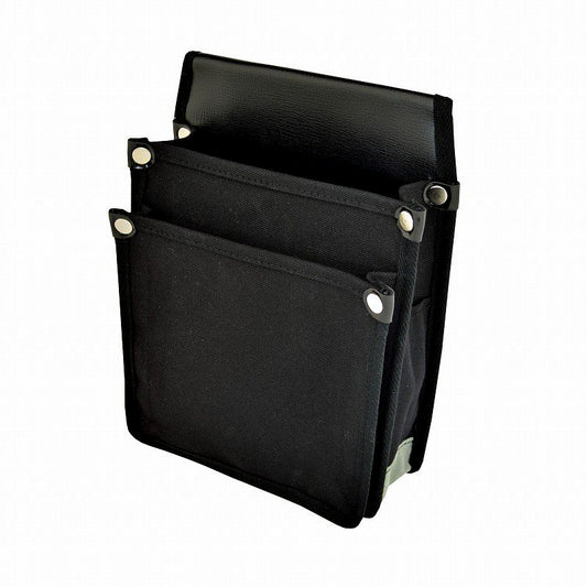 Marukin Canvas Waist Pouch with Inner Pocket, Black YK-01