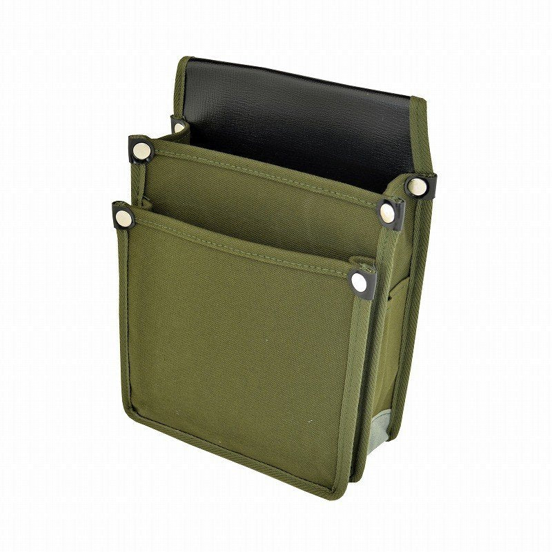 Marukin Canvas Waist Pouch with Inner Pocket, Olive YK-03