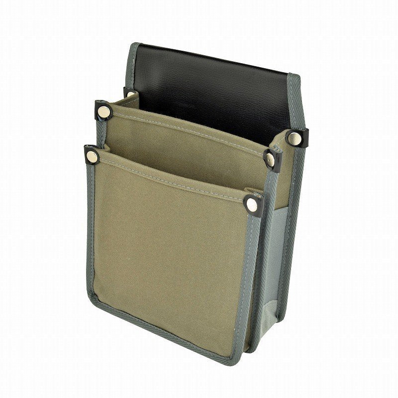 Marukin Canvas Waist Pouch with Inner Pocket, Gray YK-04