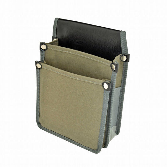 Marukin Canvas Waist Pouch with Inner Pocket, Gray YK-04