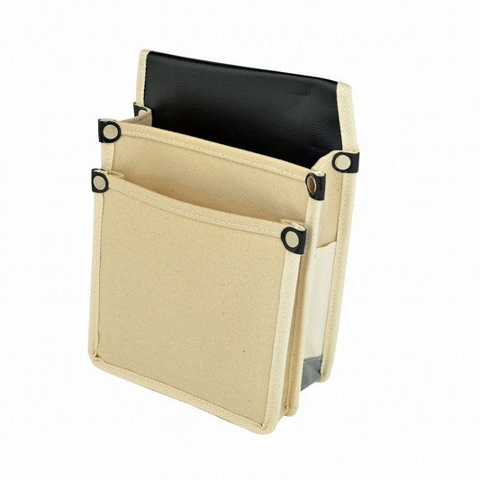 Marukin Canvas Waist Pouch with Inner Pocket, White YK-05