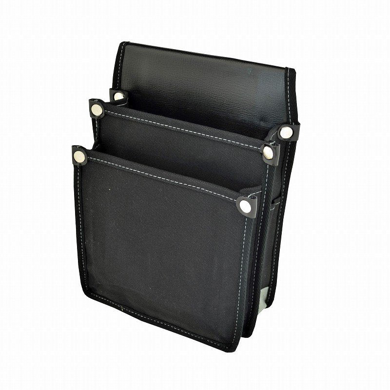 Marukin Canvas Waist Pouch without Inner Pocket, Black YK-08