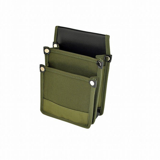 Marukin Canvas Waist Pouch with Inner Pocket (Small), Olive YKII-03