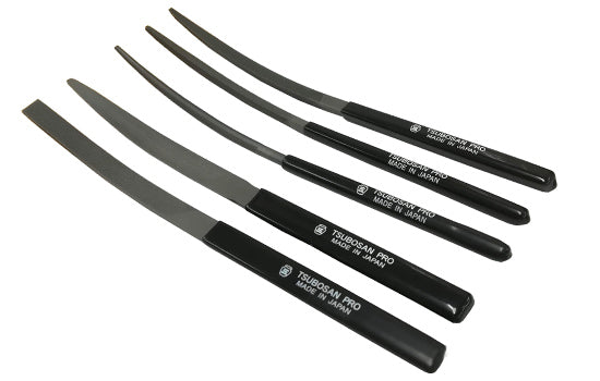 Tsubosan Pro Deburring File Boat-Shaped Medium 185 mm Set of 10 STS1002