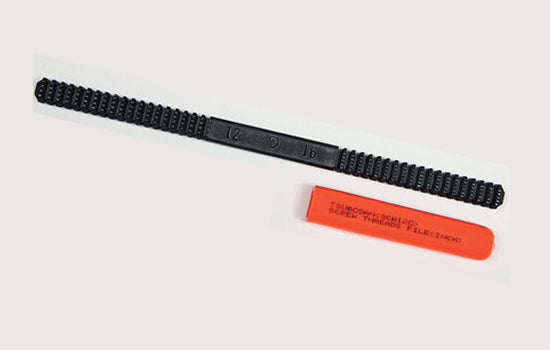 Tsubosan Thread Repair File with Grip and Case Inch 215 mm SCW120