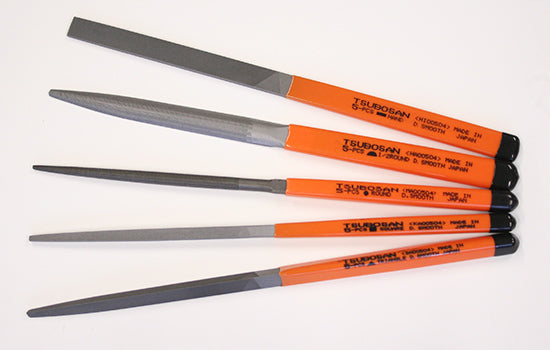 Tsubosan Needle File Extra Fine 215 mm Set of 5 ST00504
