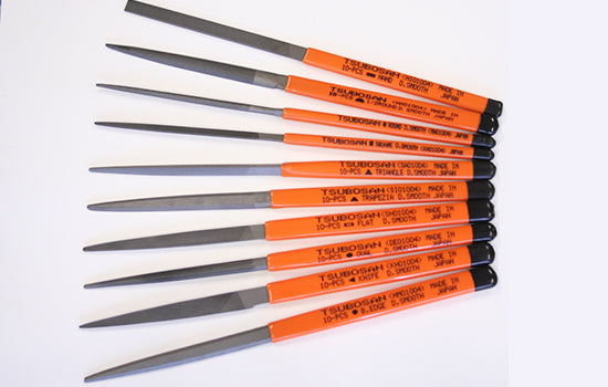 Tsubosan Needle File Extra Fine 185 mm Set of 10 ST01004