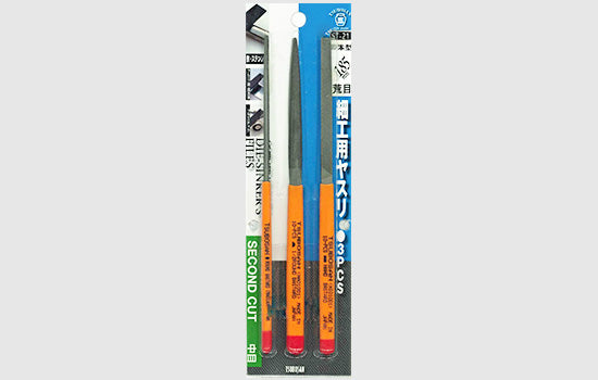 Tsubosan Needle File Coarse 185 mm Set of 3 ST21