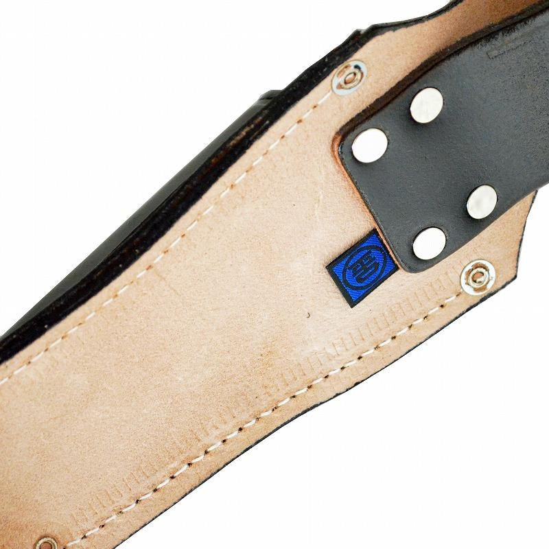 Marukin Black Leather Tool Holder, 2 Slots (Inner 45x20mm / Outer 25x15mm) TK-01
