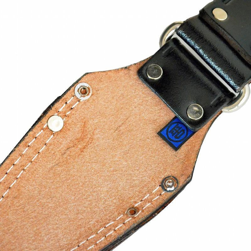 Marukin Black Leather Tool Holder, 2 Slots (Inner 40x25mm / Outer 30x10mm) TK-02