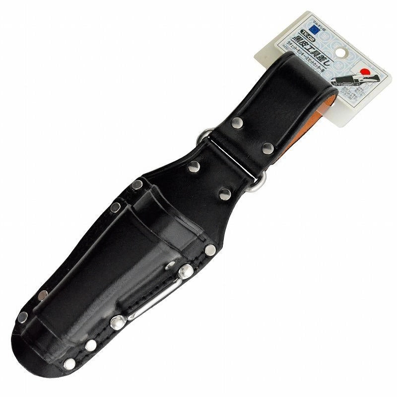 Marukin Black Leather Tool Holder, 2 Slots (Inner 40x25mm / Outer 30x10mm) TK-02