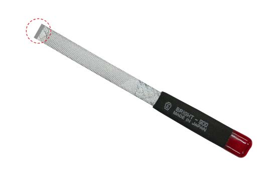 Tsubosan Varit+S Deburring File Short Bright-900 Coarse 155 mm VRS01K