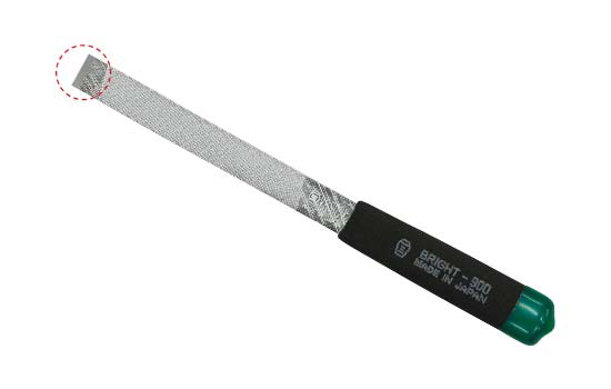 Tsubosan Varit+S Deburring File Short Bright-900 Medium 155 mm VRS02K