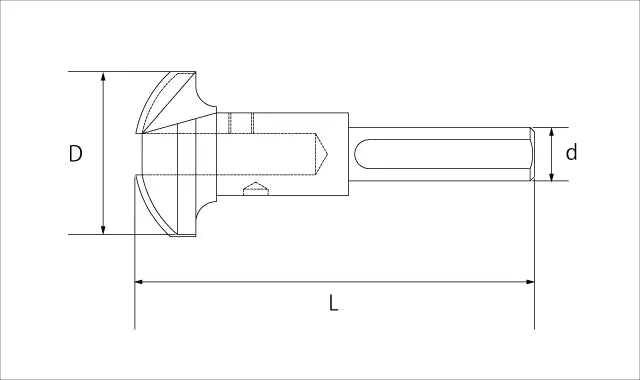 Star-M Replacement Cutter for T.C.T. Radius Counterbore Bit 40mm 28R-C400