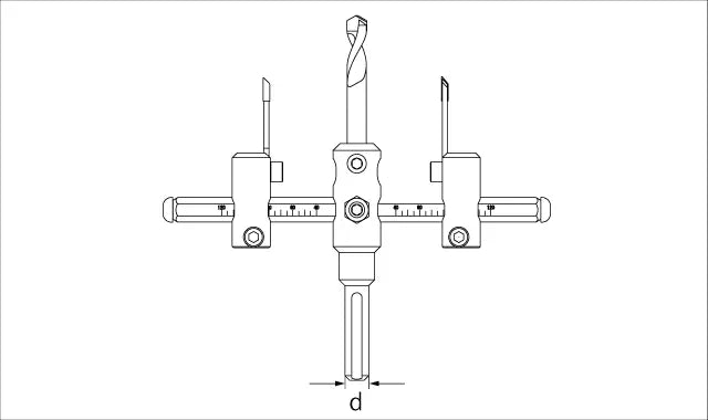 Star-M T.C.T. Adjustable Circle Cutter 30X120 36T