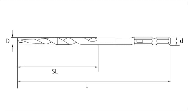 Star-M H.S.S. Taper Point Bit (Titan Coating) 3mm 75HT-030